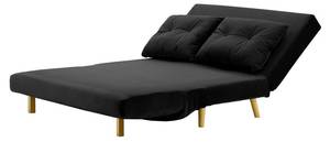 2-Sitzer Ausklappbares Sofa Flic Schwarz