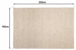 Teppich QUENTIN Beige - Textil - 160 x 230 cm