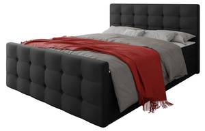 Boxspringbett Milano 1 Schwarz - Breite: 185 cm