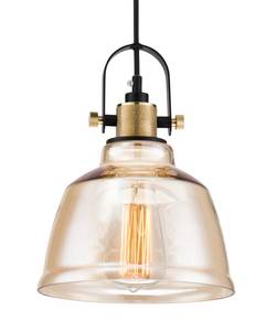 Suspension luminaire Irving 4 Noir - Rose foncé - Métal - 20 x 25 x 20 cm