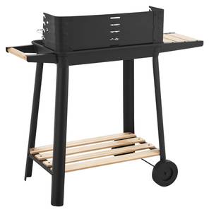 Chariot de barbecue Ari Noir - Métal - 86 x 78 x 30 cm