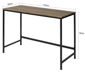 Schreibtisch FWT68-F Braun - Holzwerkstoff - 110 x 76 x 50 cm