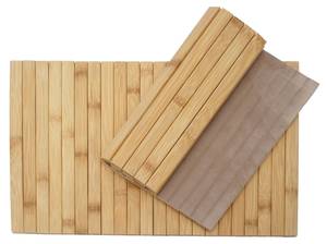 Tischset E72 Bambus (2er-Set) Braun - Holz teilmassiv - 45 x 1 x 30 cm