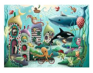 Puzzle Unterwassertiere 100 Teile XXL Papier - 23 x 4 x 34 cm