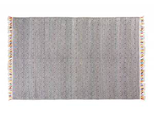 Moderner Texas Teppich Grau - Textil - 200 x 1 x 140 cm