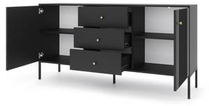 Sideboard ISEO SB154 2D3D Schwarz - Gold