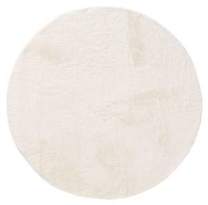 Tapis à poils longs Furry 3 Blanc crème - 80 x 80 cm