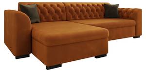 Ecksofa Lerito Orange - Ecke davorstehend links