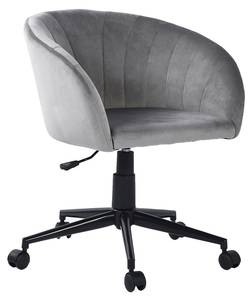 CHAISE DE BUREAU GRIS Gris - Textile - 57 x 89 x 56 cm