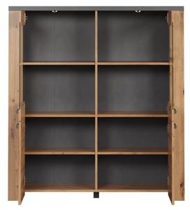 Vitrinenschrank Follow Beige - Holzwerkstoff - 40 x 139 x 127 cm