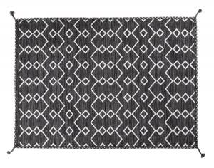 Toronto moderner Teppich Grau - Polyrattan - 120 x 1 x 180 cm