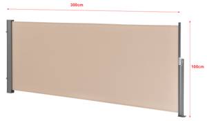 Seitenmarkise Mulhacén Beige - Höhe: 100 cm