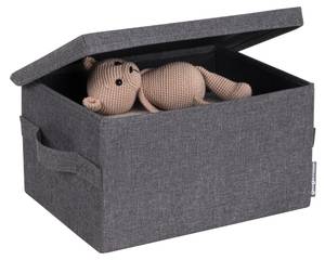 Aufbewahrungsbox SOFT Grau - Textil - 26 x 19 x 35 cm