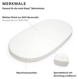 Spannbettlaken für Sleepi™ Bett V3 Weiß