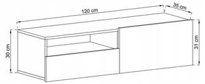 Tv-Lowboard ENJOY Braun