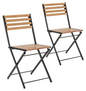 Pack 2 chaises de jardin Ambar Noir