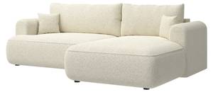 Ecksofa OVO Beige - Ecke davorstehend rechts - Ottomane davorstehend rechts