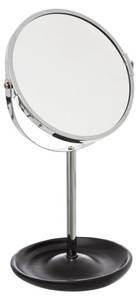 Spiegel auf Fuß aus Metall Schwarz - Metall - 14 x 35 x 18 cm