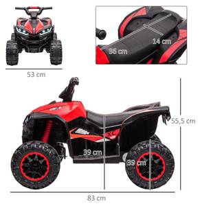 Kinder Elektro-Quad 370-235V90RD Rot