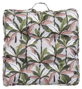 Coussin Tropical Vert - Textile - 45 x 7 x 45 cm