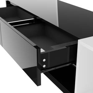 Buffet TV Neptunus Ⅵ Noir - Noir brillant - Blanc