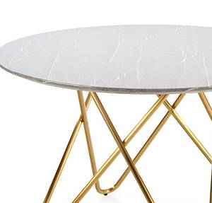 Table de salle à manger Bonello Gris - Bois manufacturé - 120 x 76 x 120 cm