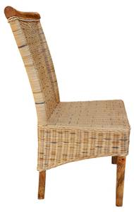 Rattanstuhl Prato Braun - Rattan - 47 x 96 x 55 cm