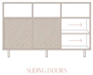 Sideboard Mundina Massivholz - Holzart/Dekor - 180 x 113 x 35 cm