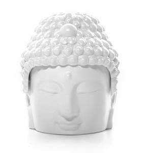 Mug Bouddha avec couvercle Blanc - Porcelaine - 11 x 13 x 12 cm