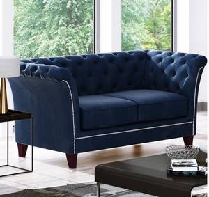 Sonya 2-Sitzer Chesterfield Sofa Nachtblau