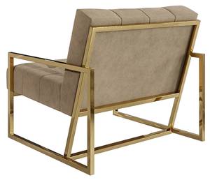 Loungesessel Chicago Beige - Gold - Gold