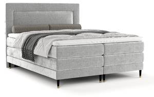 Boxspringbett Madame Grau - Breite: 140 cm