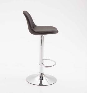 Tabouret de bar Kiel Gris lava - Argenté