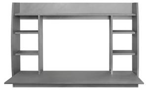 Bureau mural 110x75x48 cm gris 48 x 75 x 110 cm