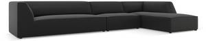 modulares Ecksofa RUBY 5 Sitzplätze Schwarz