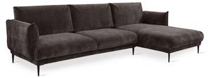 Ecksofa MADISON Stoff Dress Me Braun - Ecke davorstehend rechts