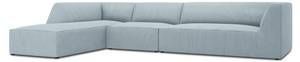 Ecksofa RUBY 5 Sitzplätze Hellblau