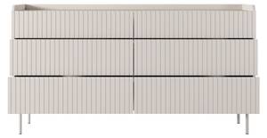 Kommode Niklaus 153 6S Beige - Holzwerkstoff - 153 x 83 x 38 cm