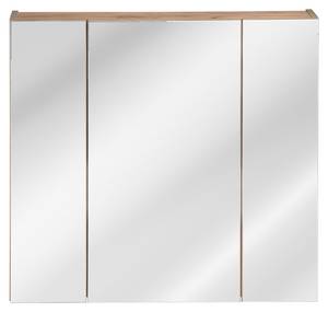 Armoires de toilette CAPRI MC80 3D Beige - Bois manufacturé - Matière plastique - 80 x 75 x 16 cm