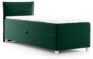 Boxspringbett Einzelbett Martines Mini Grün - Breite: 70 cm