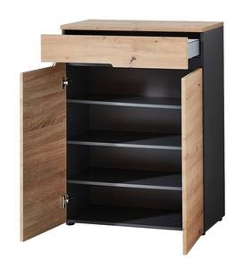 Garderobenset Melbourne (5-teilig) Braun - Grau - Holzwerkstoff - 255 x 192 x 38 cm