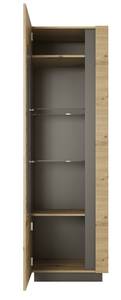 Armoire vitrine ARCO 60W LED Beige