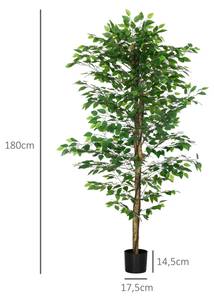 Künstliche Ficus-Pflanze 830-799V01GN 18 x 180 x 18 cm