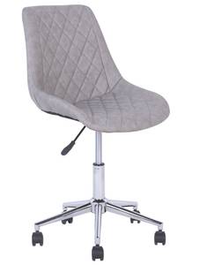 Chaise de bureau MARIBEL Gris - Gris lumineux - Argenté