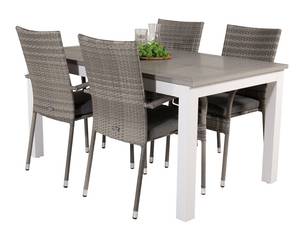 Gartenmöbel-Set Albany (5-teilig) Grau - Rattan - 90 x 75 x 160 cm