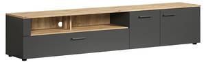 Table TV Esteban Gris - Bois manufacturé - 41 x 43 x 210 cm