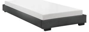 Lit Solingen Rembourré Matelas Noir - Profondeur : 90 cm