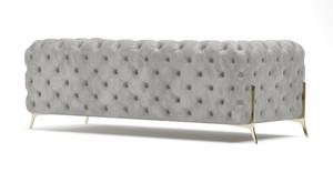 Chesterfield Sofa 3-Sitzer Klareno Grau