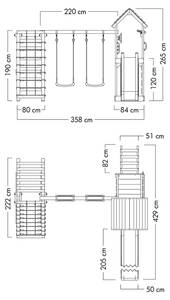 Spielturm RocketFlyer Grün