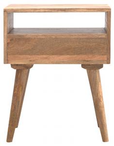 Nachttisch Nordic Braun - Massivholz - Holzart/Dekor - 46 x 58 x 36 cm